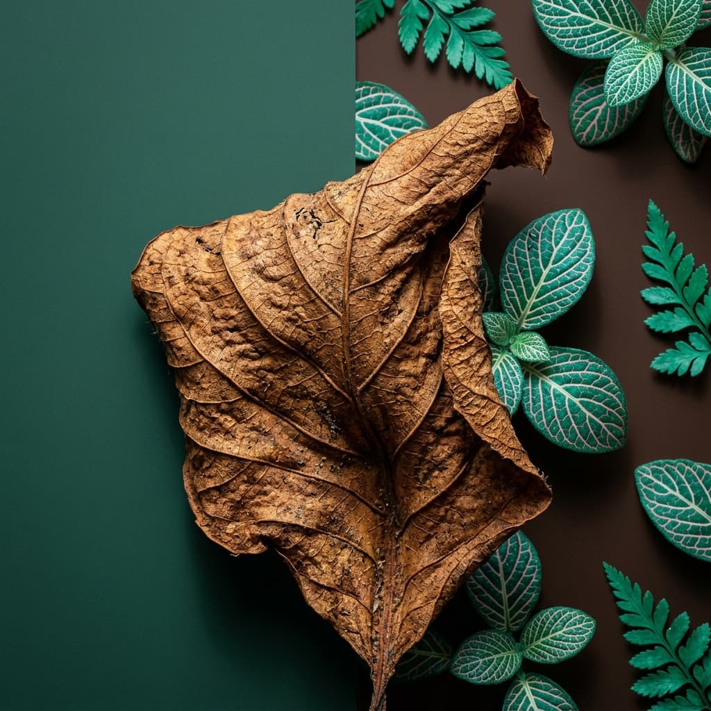 Macro leaf texture